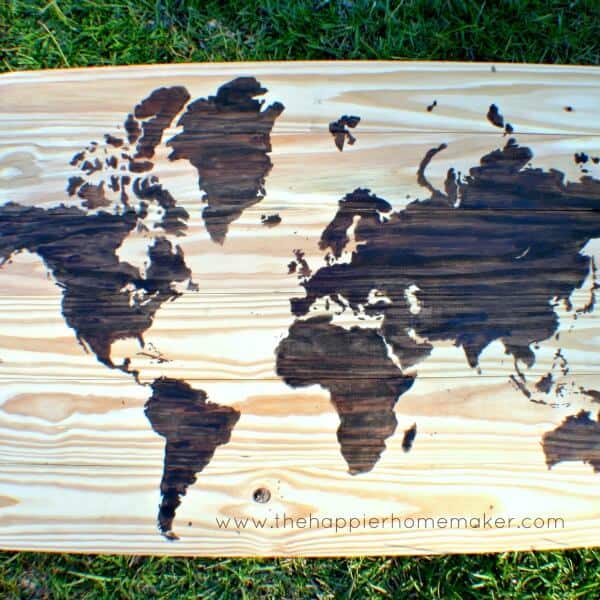 diy wooden map