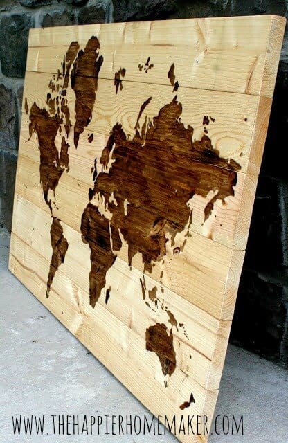 Diy Wooden Map