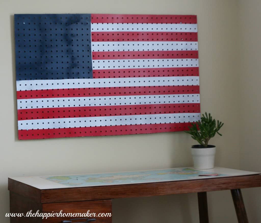 american flag pegboard