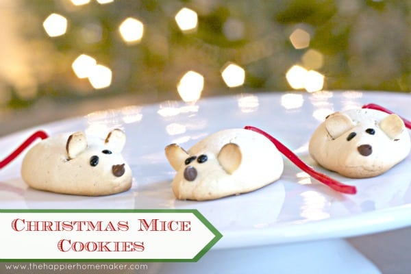 Christmas Mouse Cookies