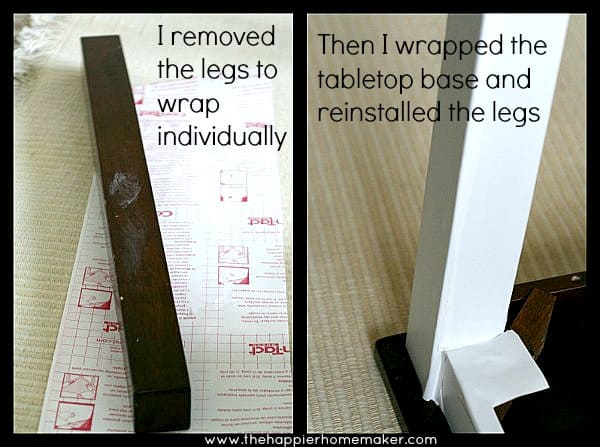Contact Paper Desk Makeover The, How To Use Contact Paper On Desk