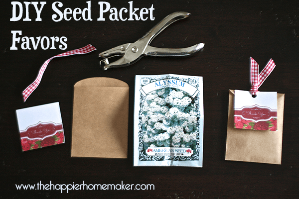 diy seed packet favors