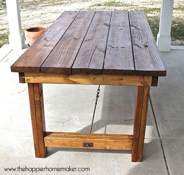 Diy Pottery Barn Inspired Dining Table Easy 1 Day Beginner Project