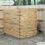 DIY outdoor wood screen for under $40