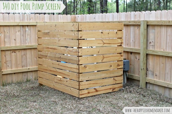 DIY outdoor wood screen for under $40