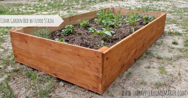 DIY Cedar Raised Garden Bed | The Happier Homemaker