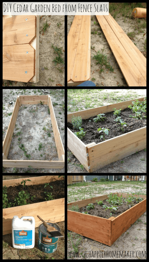 garden bed collage