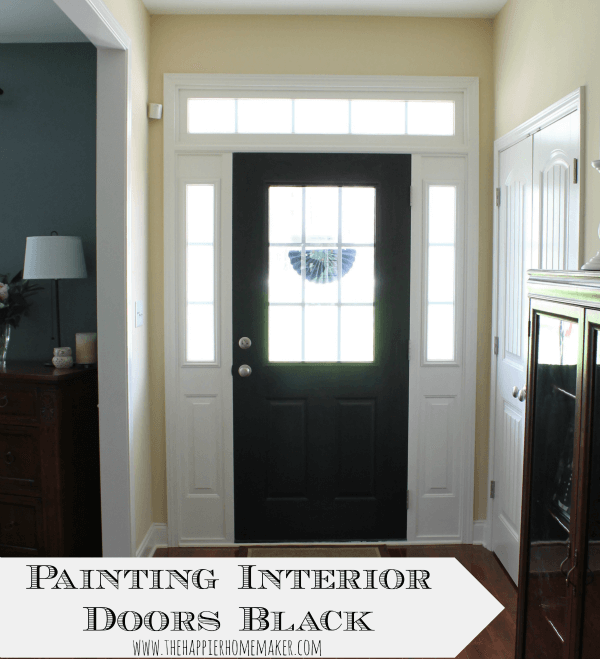 Painting Interior Doors Black | The Happier Homemaker