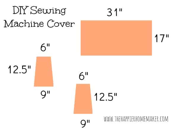 Sewing machine cover pattern
