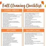 fall cleaning checklist