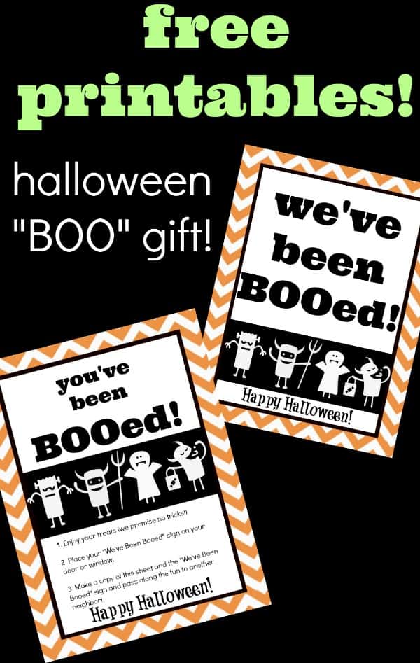 Boo Bag Printable