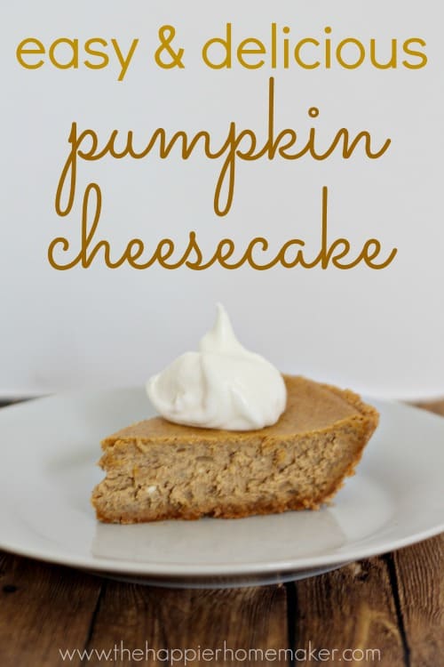 easy pumpkin cheesecake