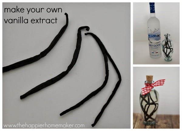 collage of making vanilla extract