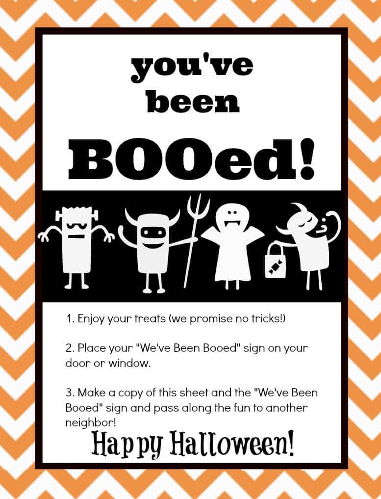 Boo Bag Tags Printable Free