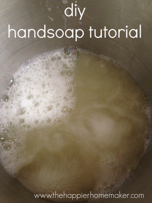 diy handsoap mixing