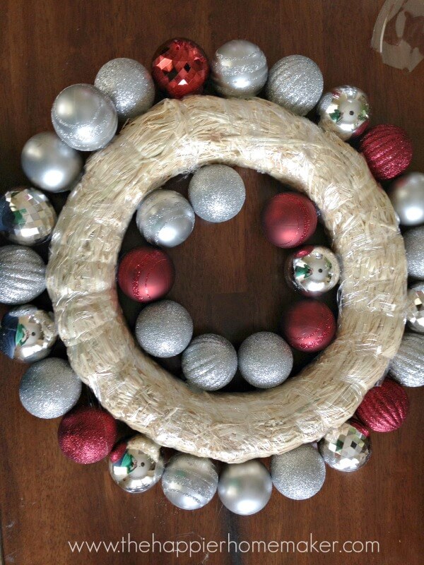 diy holiday ornament wreath