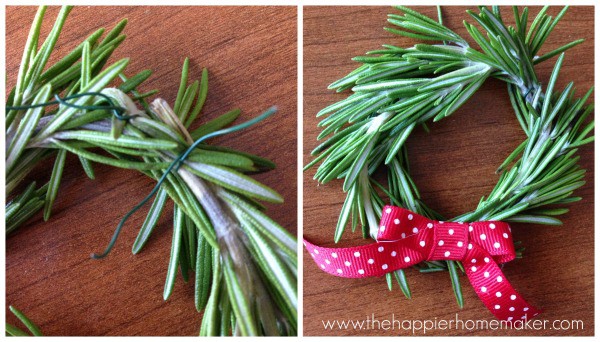 how to make rosemary wreath