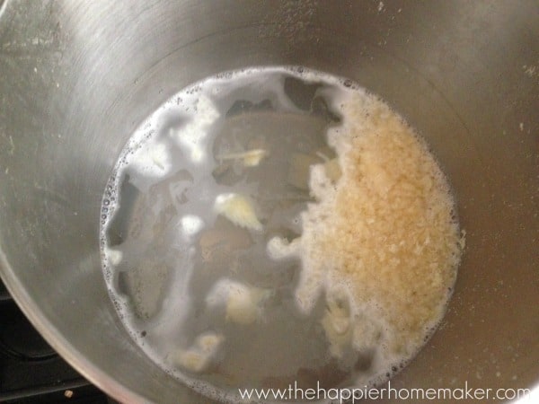 pot holding homemade handsoap