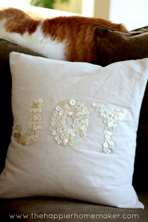 joy button pillow