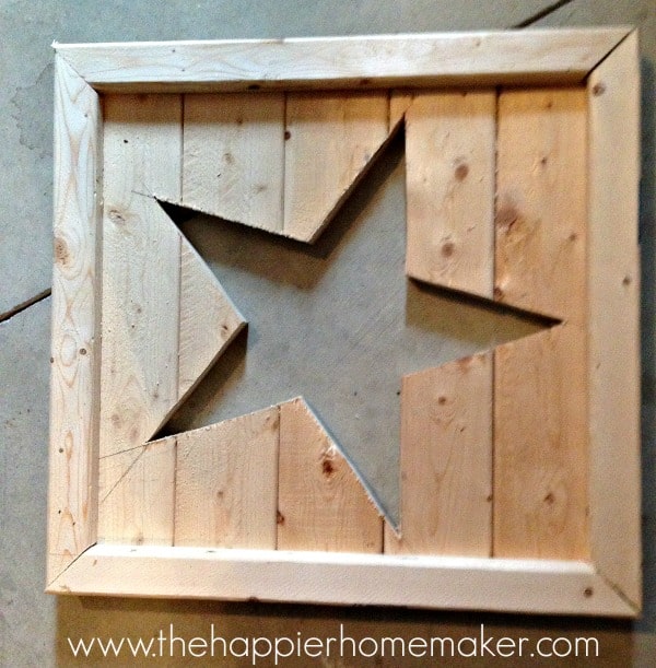 diy pottery barn star tutorial