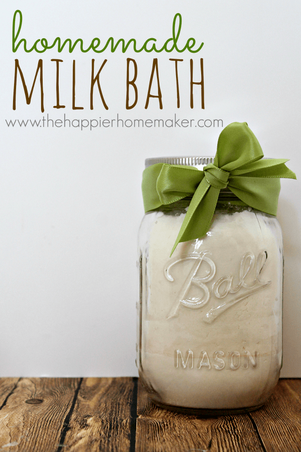 Homemade Milk Bath Recipe | The Happier Homemaker