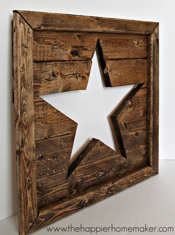 pottery barn knock off star pierced