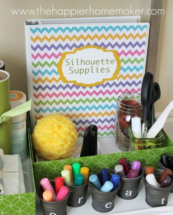 silhouette craft supply storage