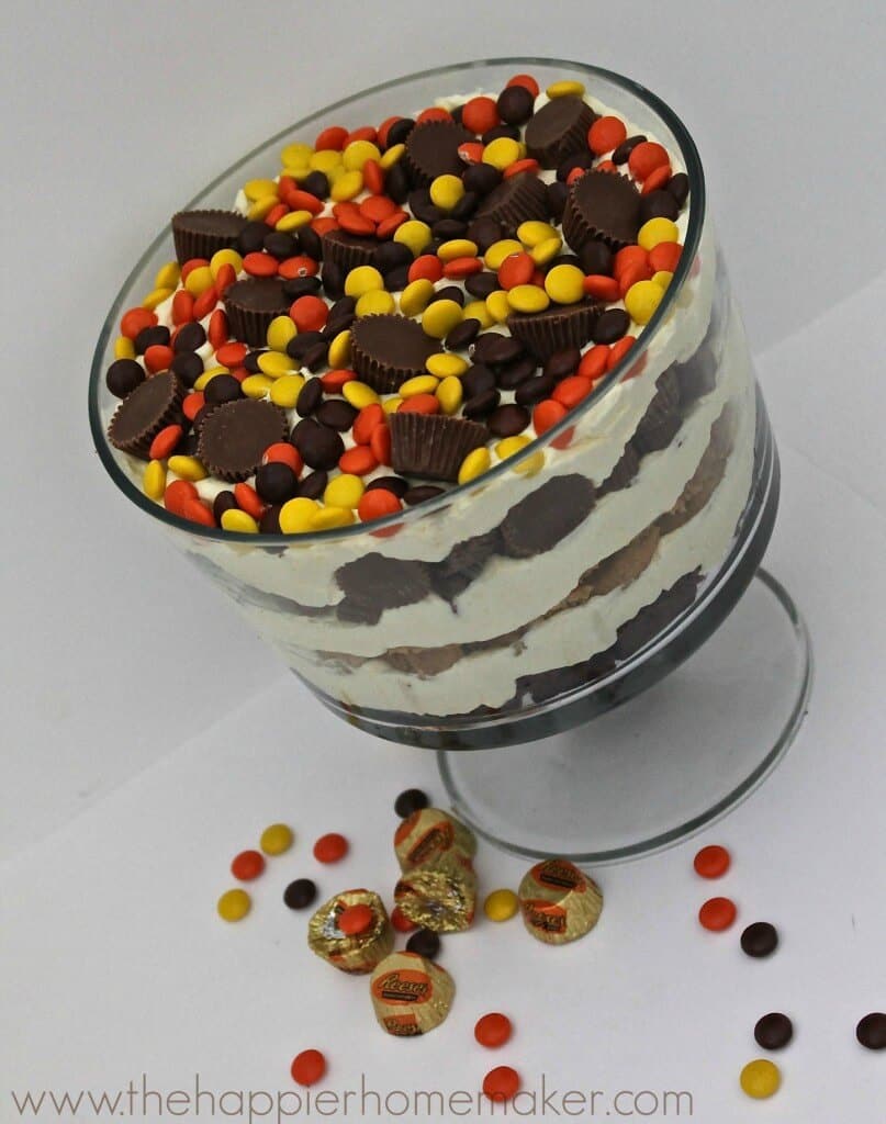 Reeses Chocolate Peanut Butter Trifle | The Happier Homemaker