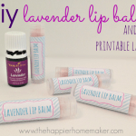 Lavender essential oil with multiple lip balms