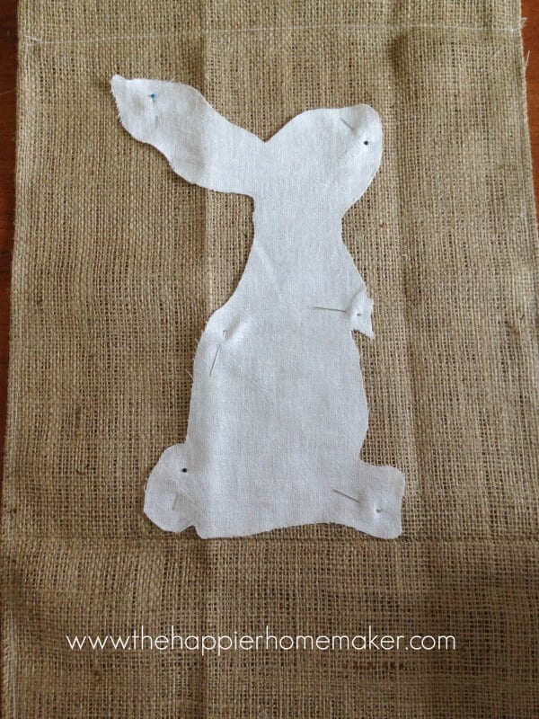 pb inspired easter bunny banner tutorial