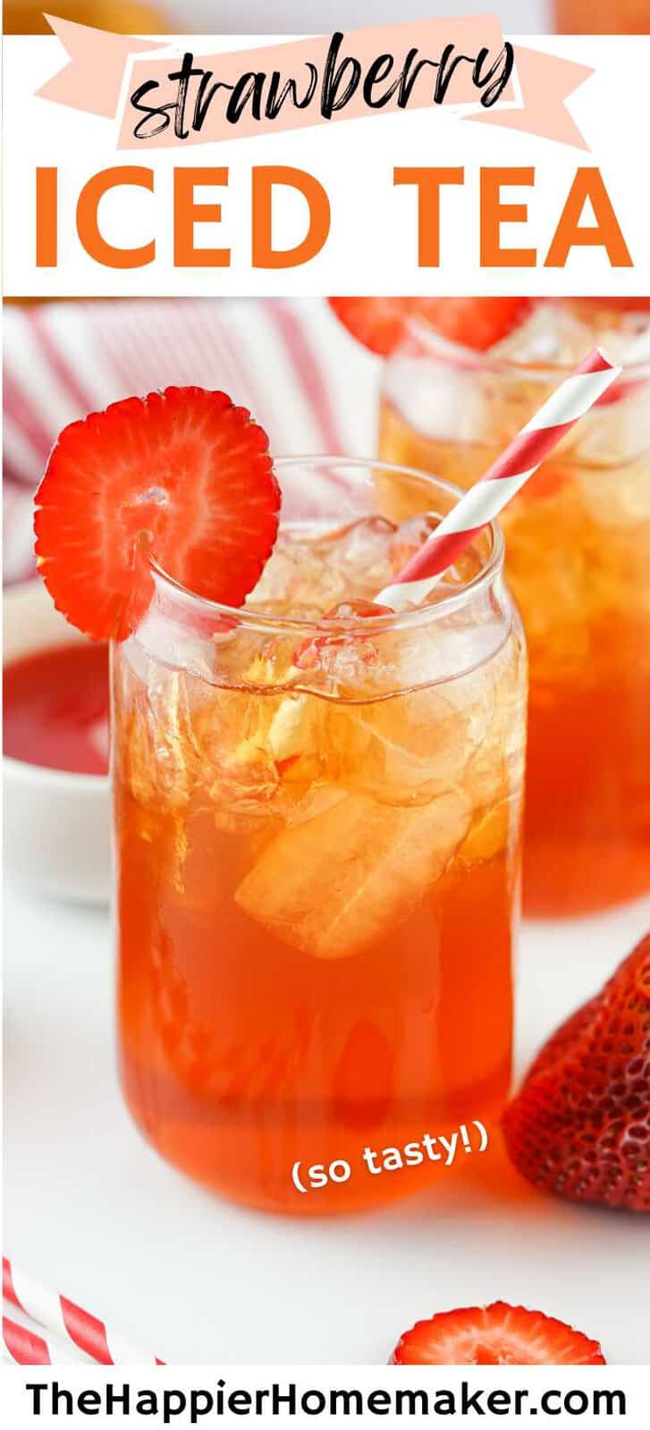 Homemade Strawberry Iced Tea The Happier Homemaker