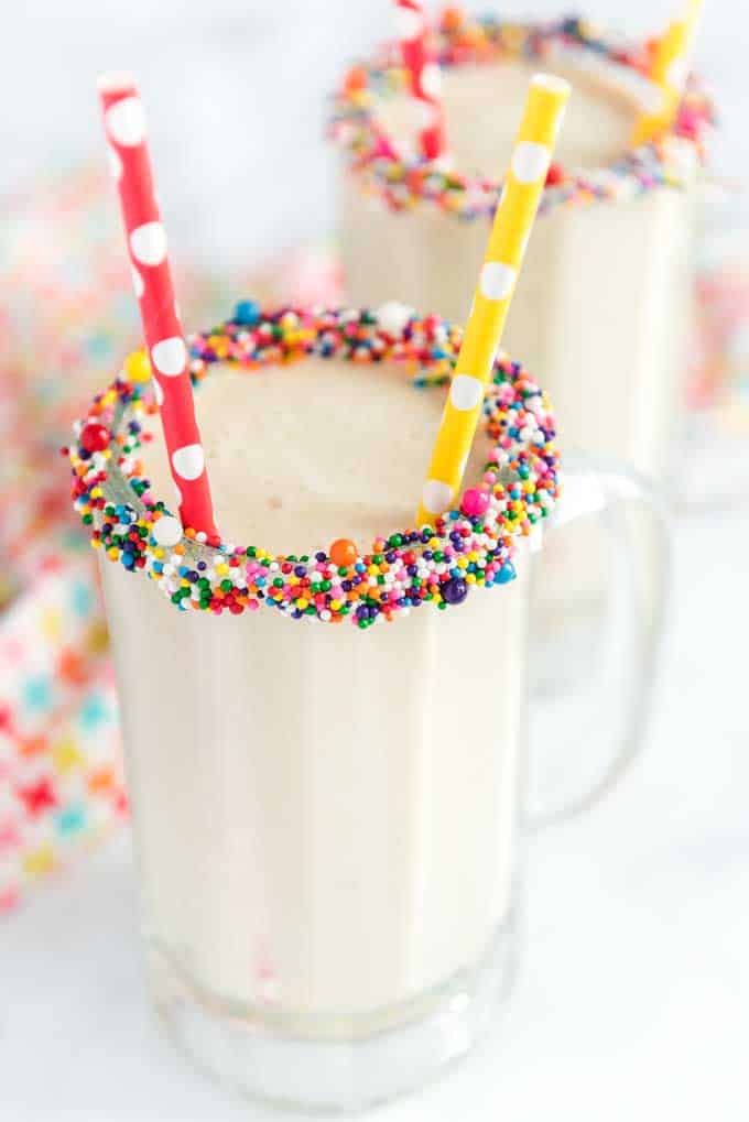 healthy cake batter smoothie 1