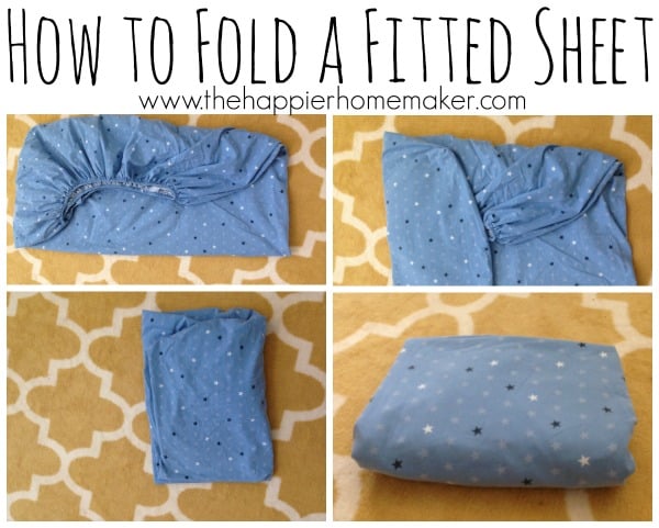 step by step fitted sheet how to fold