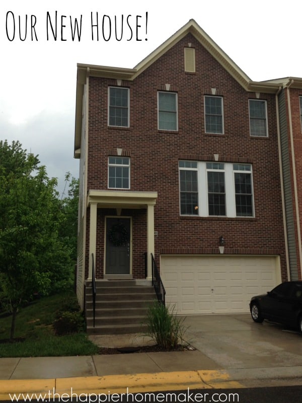 three story townhouse with two car garage