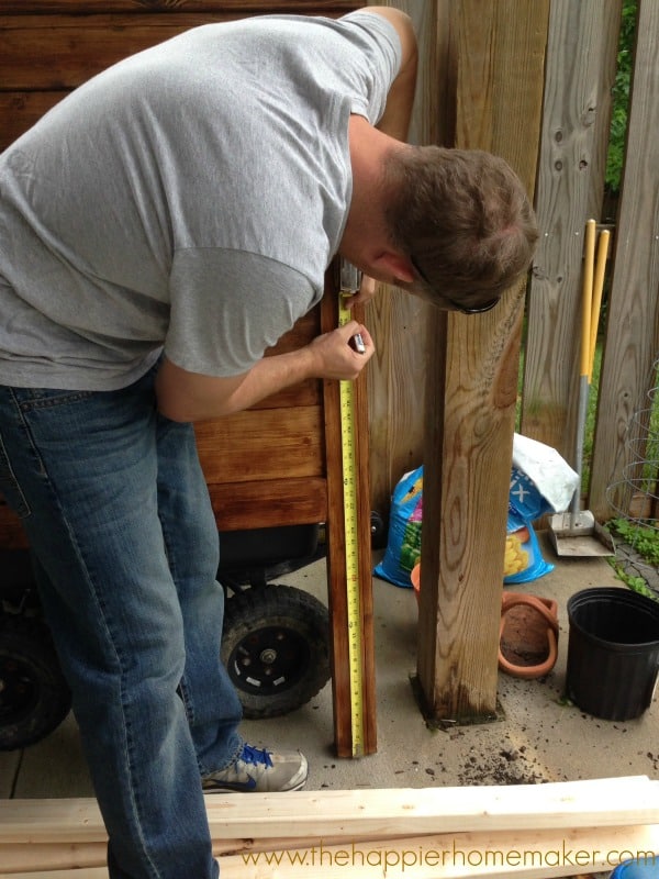 building a potting bench