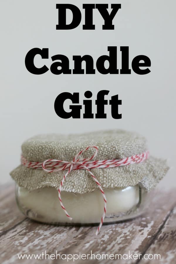 diy candle gift