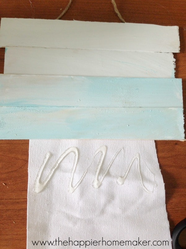 diy ombre wood sign beach