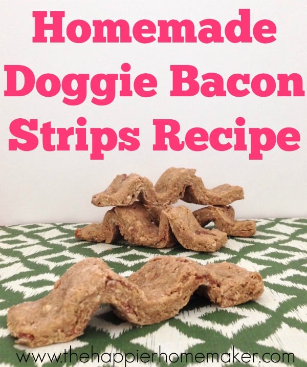 A close up of homemade beggin strips for dogs