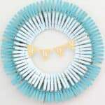 clothespin wreath in shades of blue