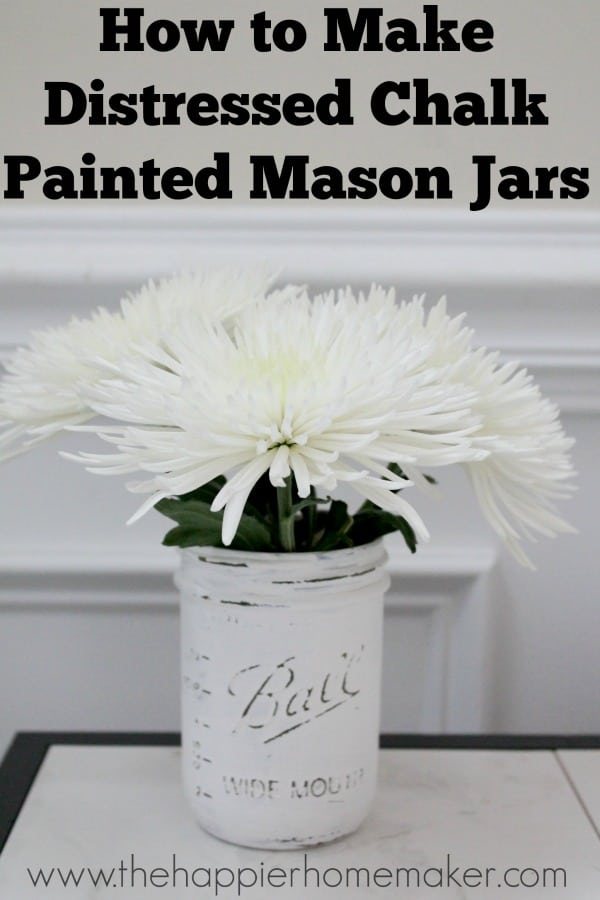 diy distressed mason jar