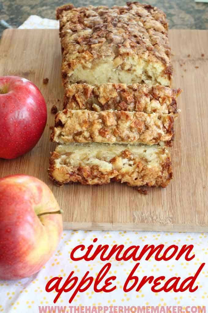 The BEST Cinnamon Apple Bread Recipe - The Happier Homemaker