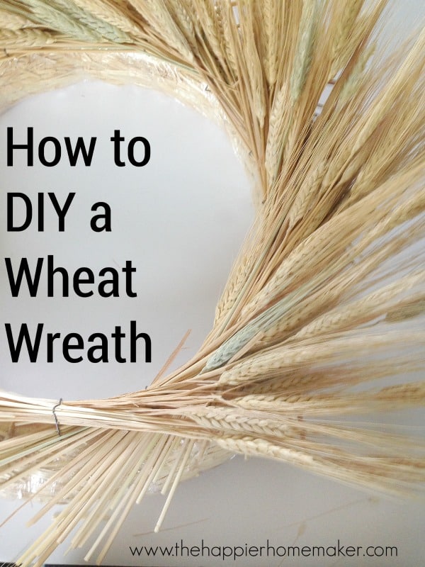 how to make a wheat wreath