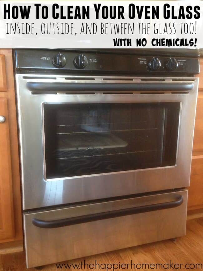 clean oven glass naturally