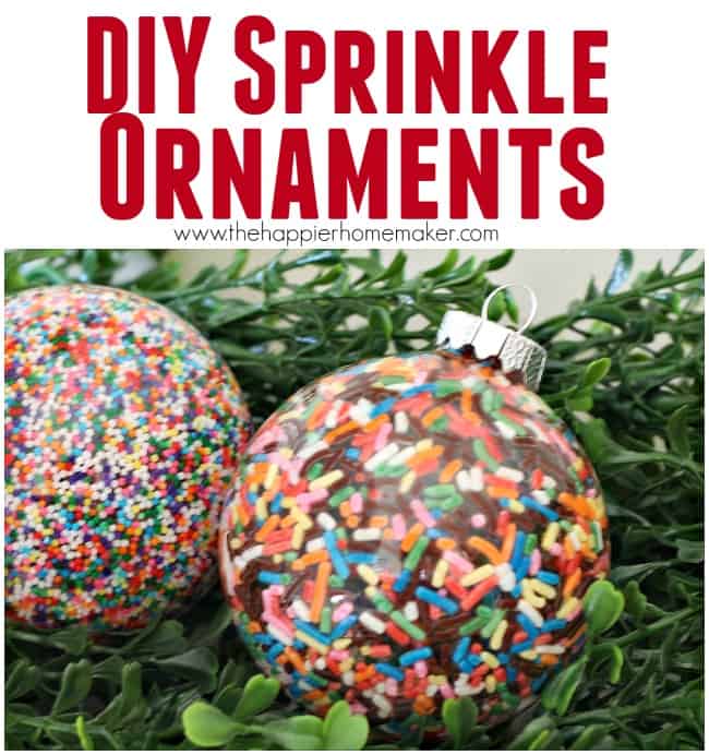 diy sprinkle ornaments