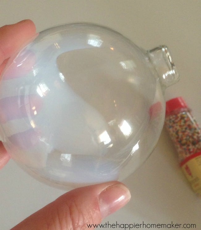 how to make a sprinkle ornament