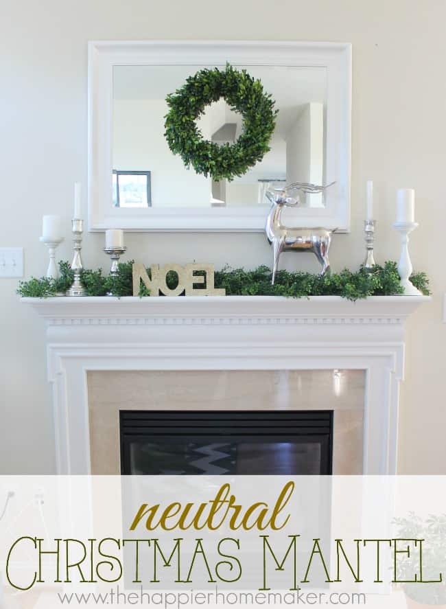 Christmas Mantel Tour | The Happier Homemaker