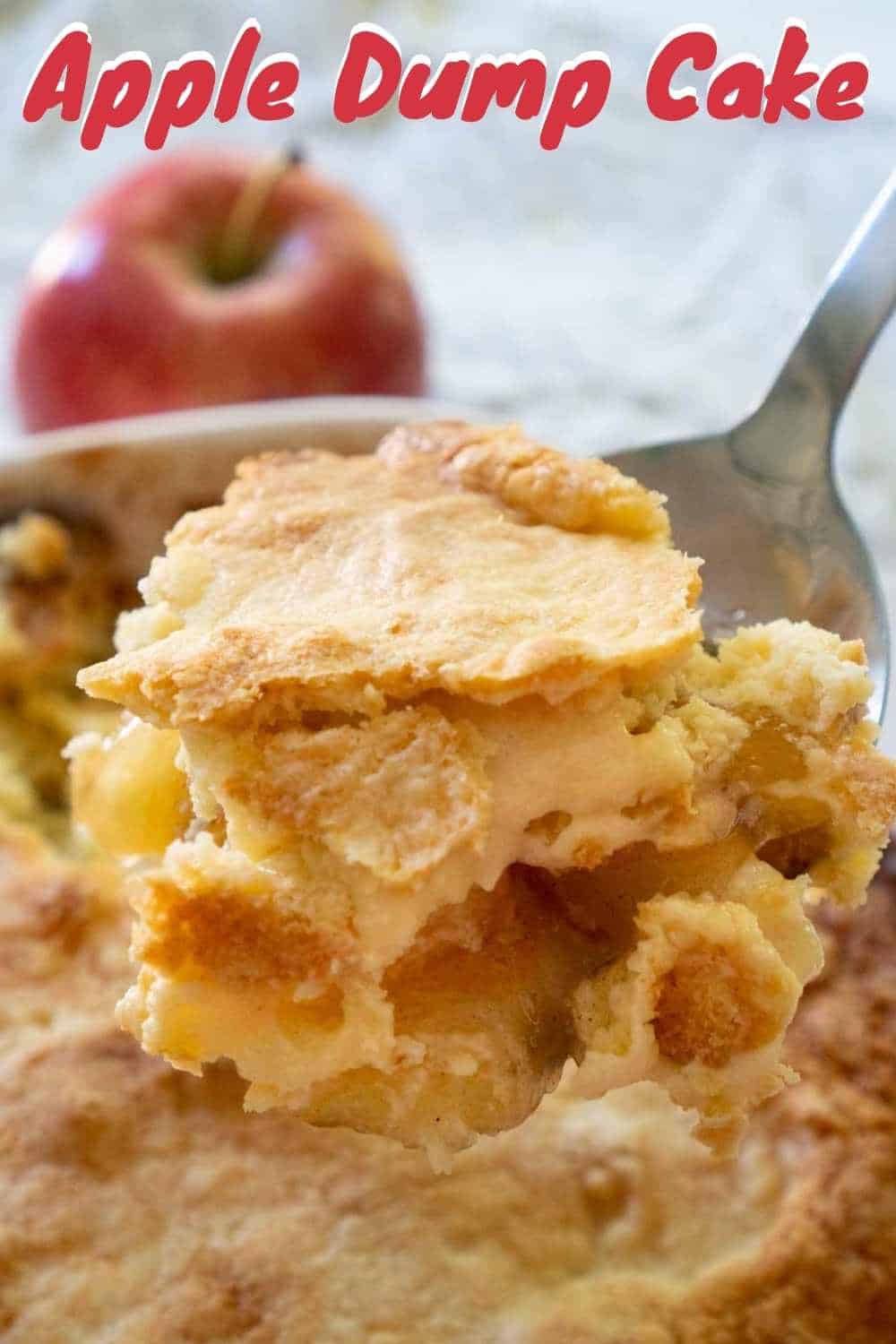 Apple Dump Cake Easy 3 Ingredient Recipe The Happier Homemaker 