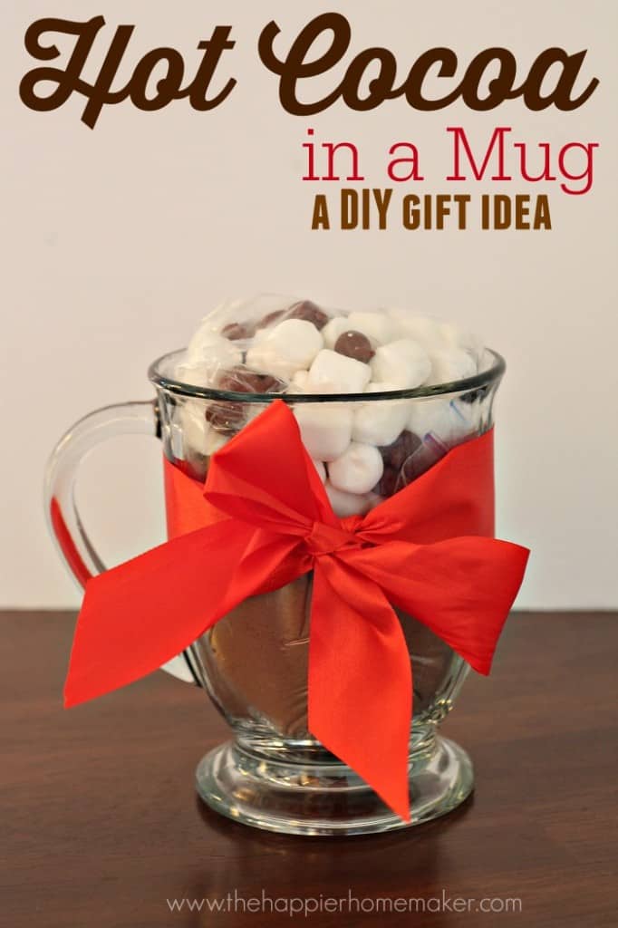 hot chocolate in a mug gift ideas