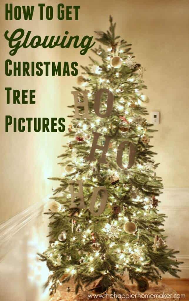 how to get glowing christmas tree pictures