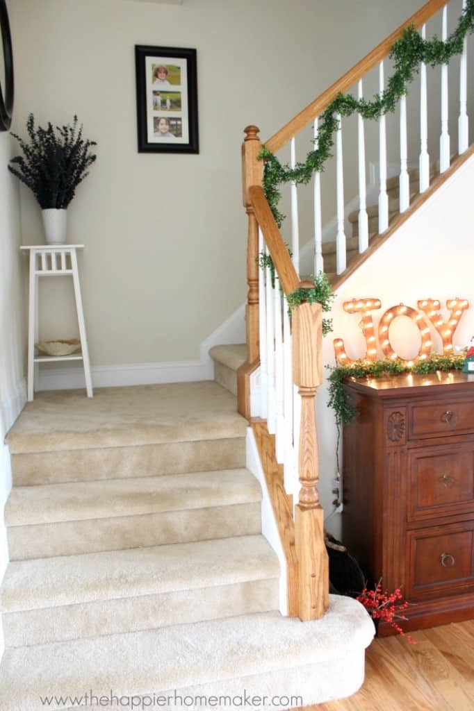 stairwell xmas home tour